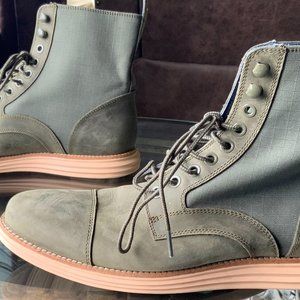 COLE HAAN LUNARGRAND LACE BOOT - GREEN
